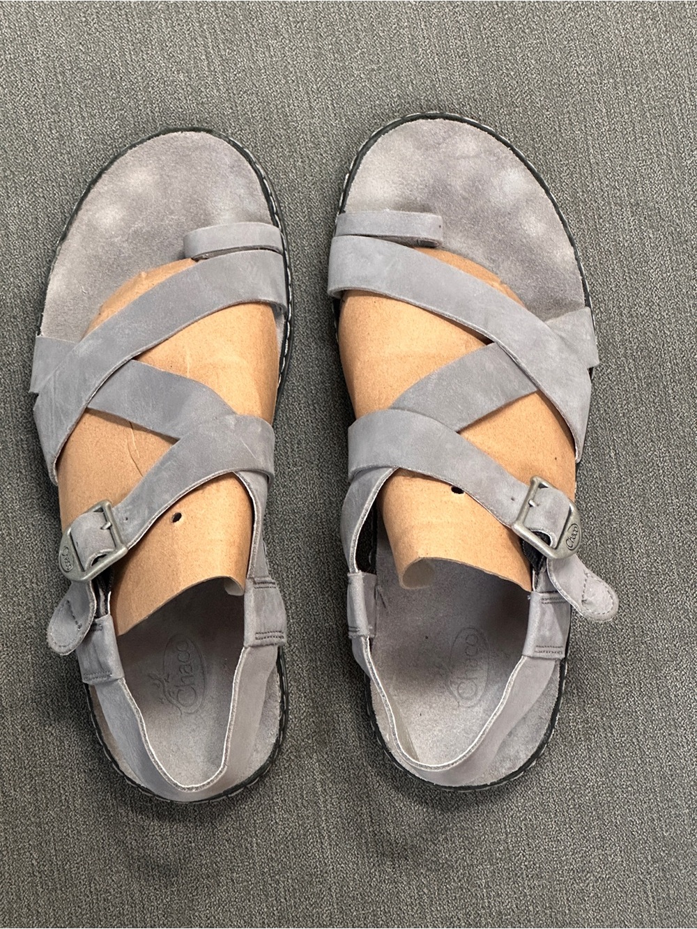 Chaco Women's Wayfarer Loop Gray Suede Sandals